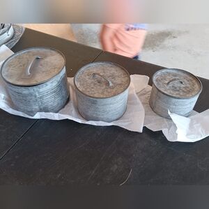 Metal canisters with lid